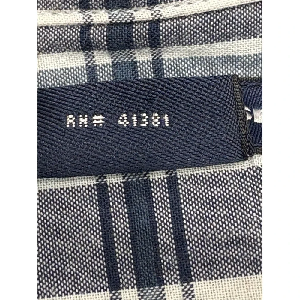 Ralph Lauren Sport Shirt Womens Size 8 Slim Fit Blue White Plaids Long Sleeve - Picture 14 of 15